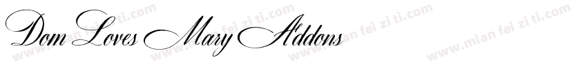 Dom Loves Mary Addons字体转换